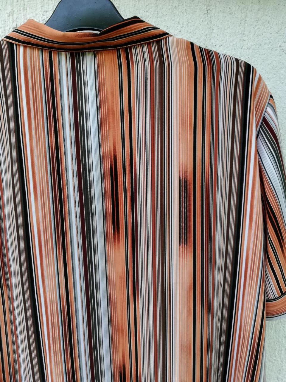 Vloeiende gestreepte tuniek/hemd Oranje/Bruin/Wit/Grijs maat XXL – photo 8